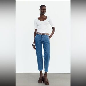 Zara blue jean chinos size 31 (US 12) high waist
